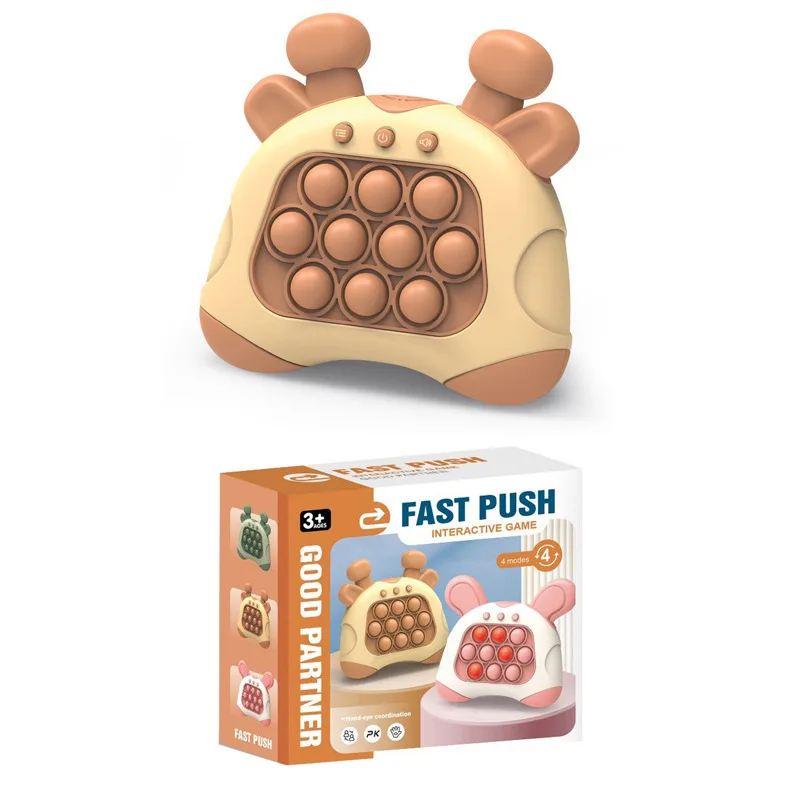 Pop Quick Push Game Machine Children Educational Pinch Fun Decompression Gopher Stress Relief Fidget Toy Kids Christmas Gift