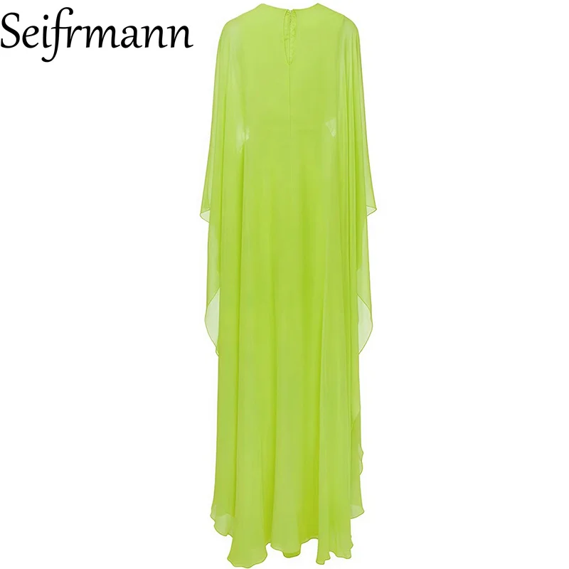 Seifrmann Modedesign Damenkleid, tiefer V-Ausschnitt, fliegende Ärmel, Schnürung, schmal, einfarbig, elegante Party-Abschlussballkleider