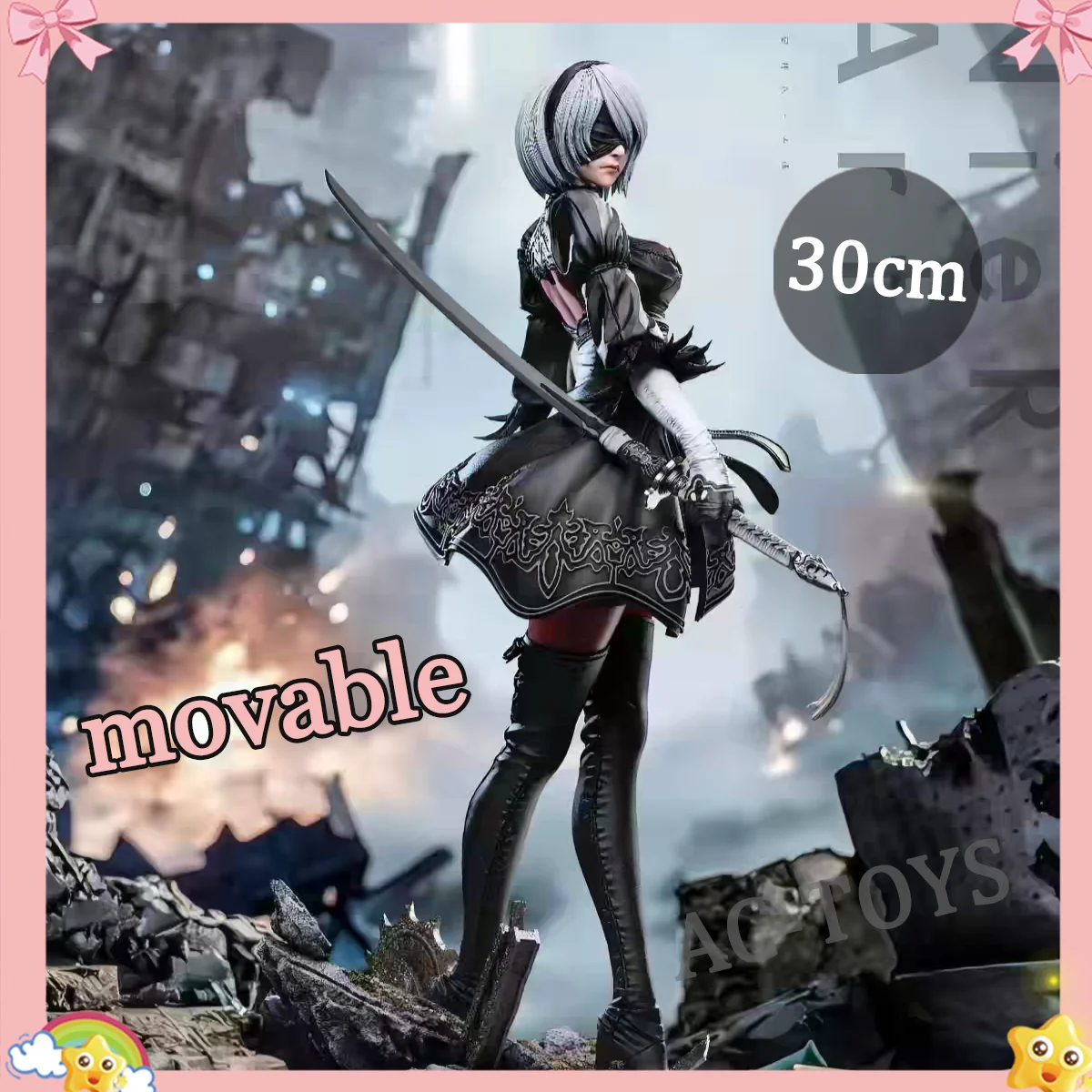Model Kit Nier Automata - Figurka NieR Automata 2B z dwoma