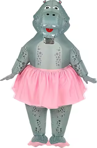 Dancing ballet hippo inflatable costume masquerade party funny props costume Halloween funny atmosphere costume