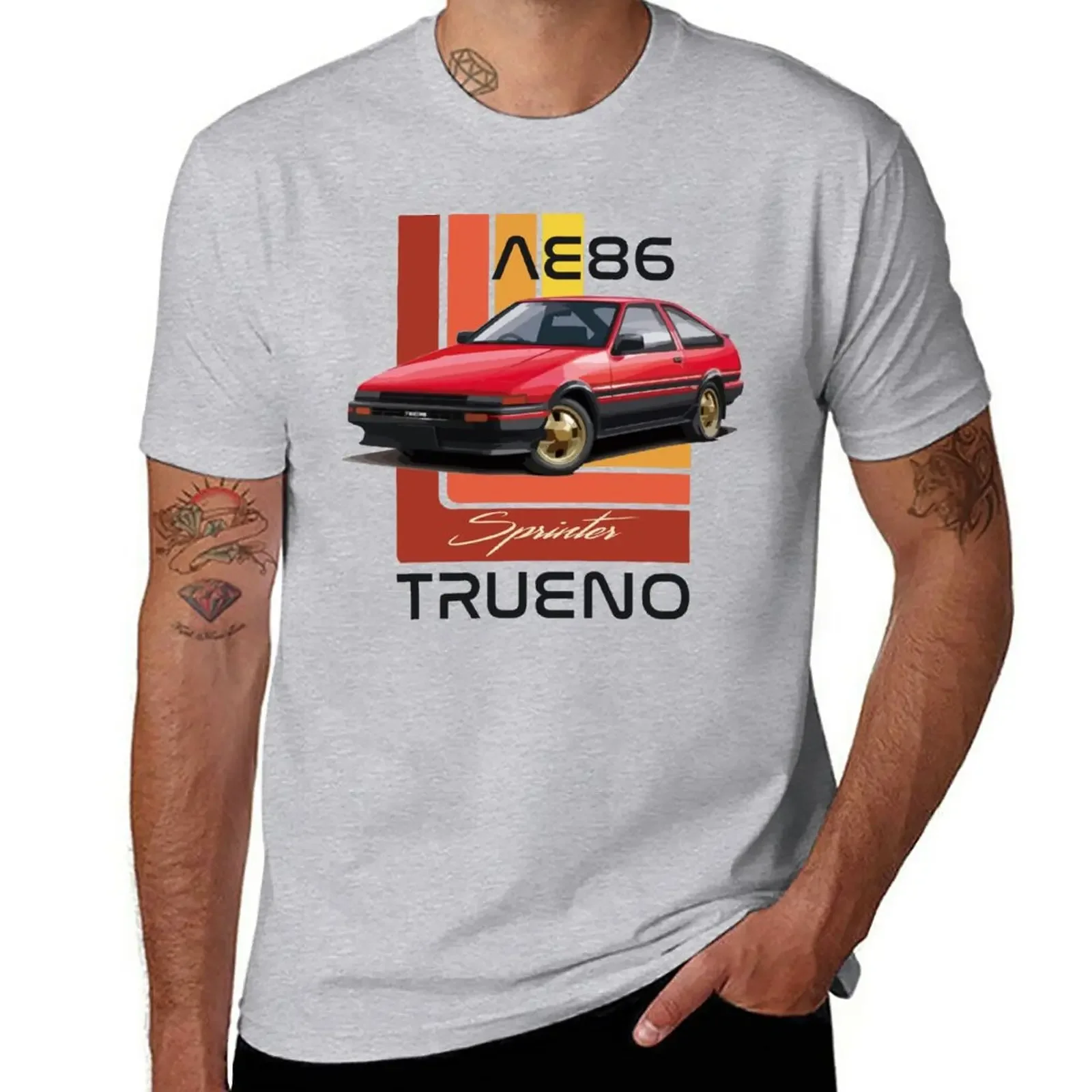 

1984 AE86 Sprinter Trueno T-Shirt oversized anime clothes sweat mens plain t shirts