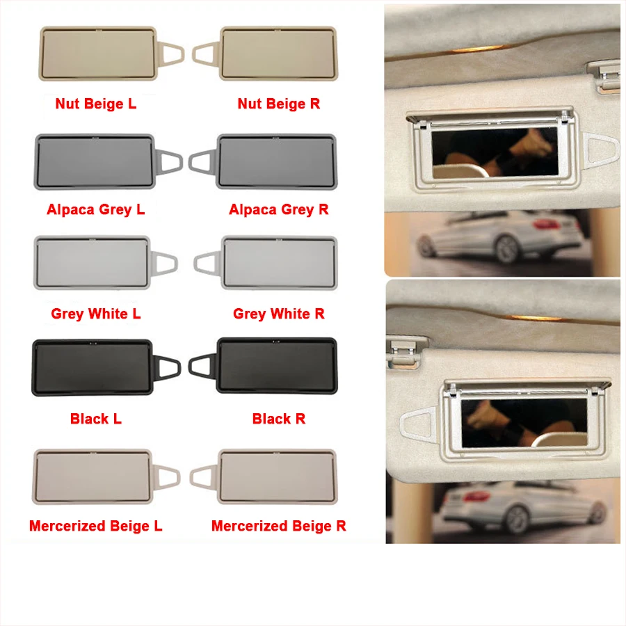

For Mercedes Benz E CLS Class E200 E260 E300 E400 W218 Sun Shade Visor Makeup Cosmetic Mirror Cover Replacement 21281081009G26