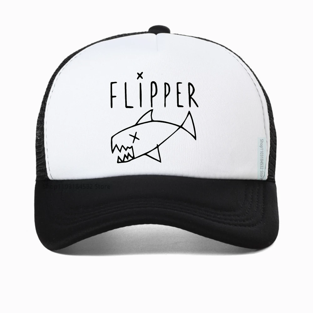 

Flipper Worn By Kurt Cobain Unisex Baseball Cap for Man Women hat Summer Casual Luxury brand Fashion Couple mesh breathable caps