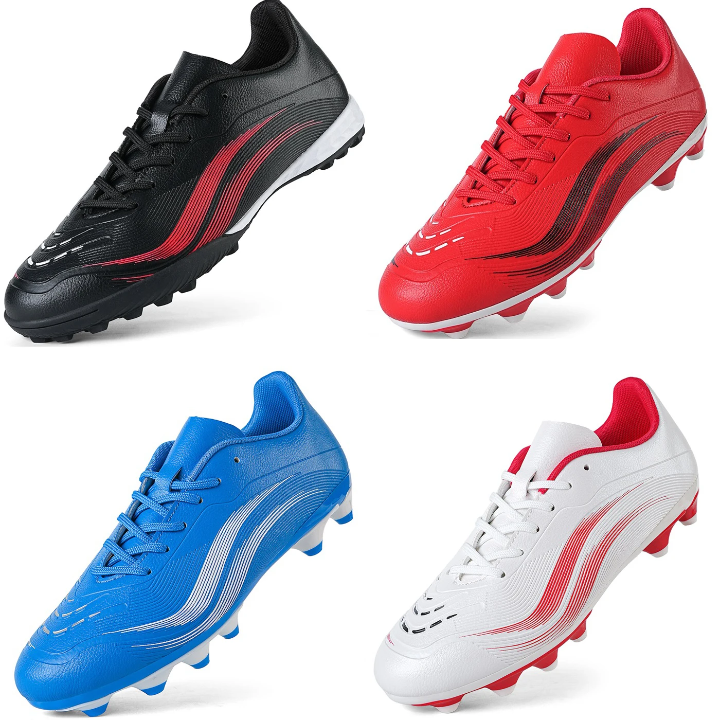 

Новые мужские футбольные бутсы с длинными шипами, футбольные бутсы, спортивные кроссовки для тренировок по мини-футболу, противоскользящие кроссовки для дома и улицы