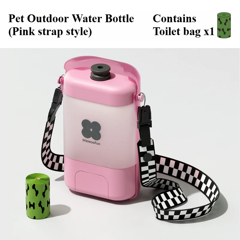 2025 New Portable Dog Water Bottle Foldable Dog Drinking Bottle Leak proof Water Bottle for Dogs and Cats with 400ml