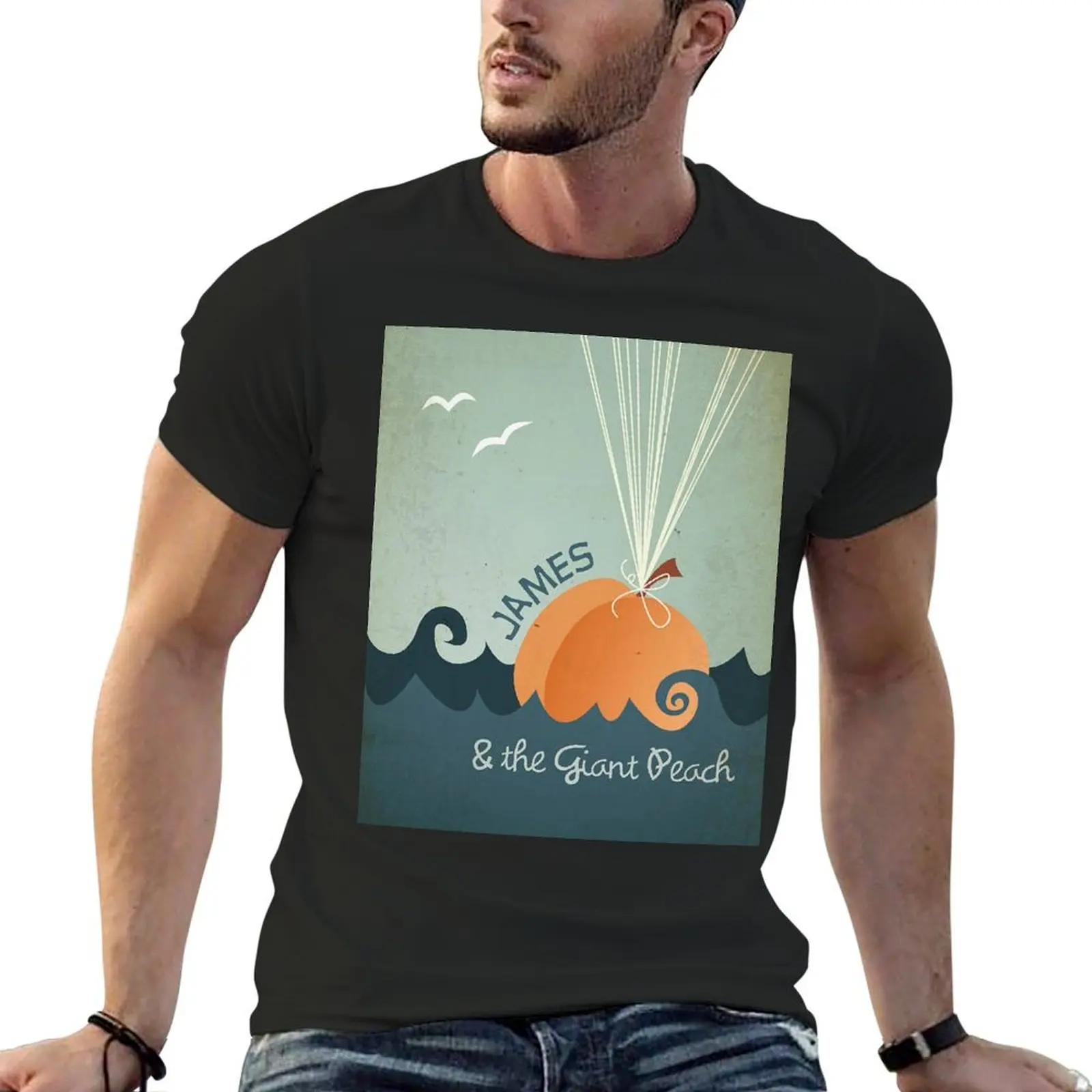 James and the Giant Peach T-Shirt graphic tee shirt shirts graphic Men's cotton t-shirt
