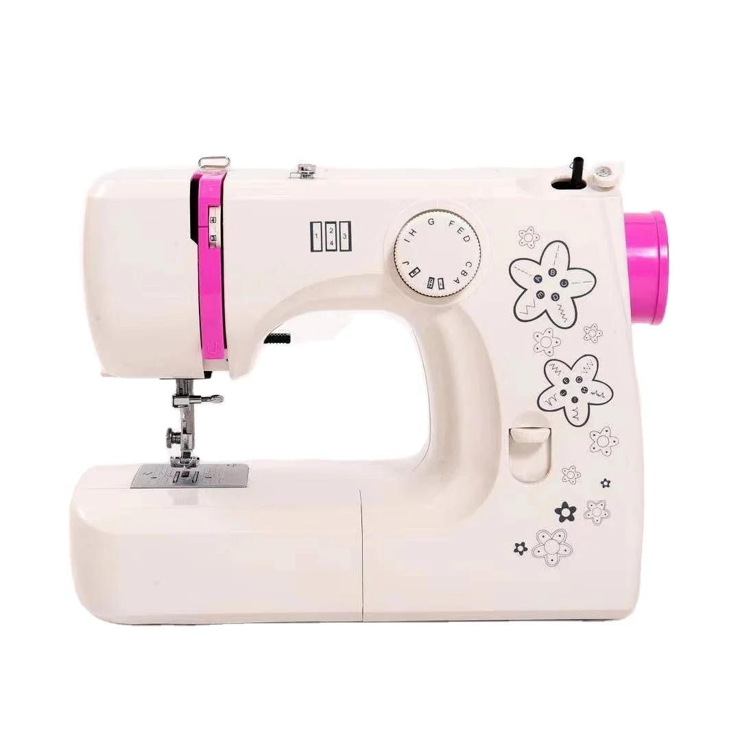 JK1216 Domestic House hold Multi-function Sewing Machine Portable   with 12 stitches and built-in light