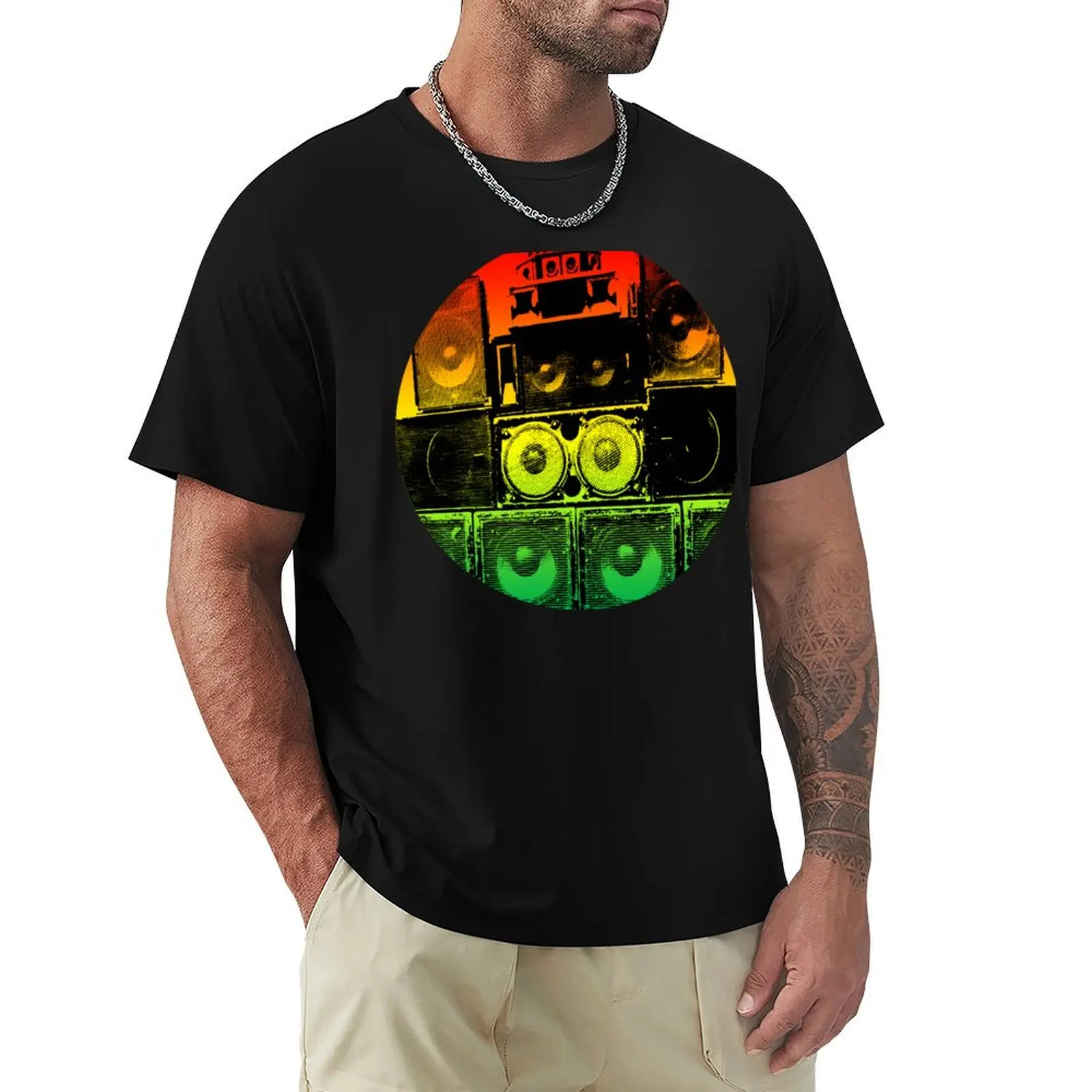 DUB SPEAKER STACK T-Shirt Gym Wear Breathable Short Sleeve Tee