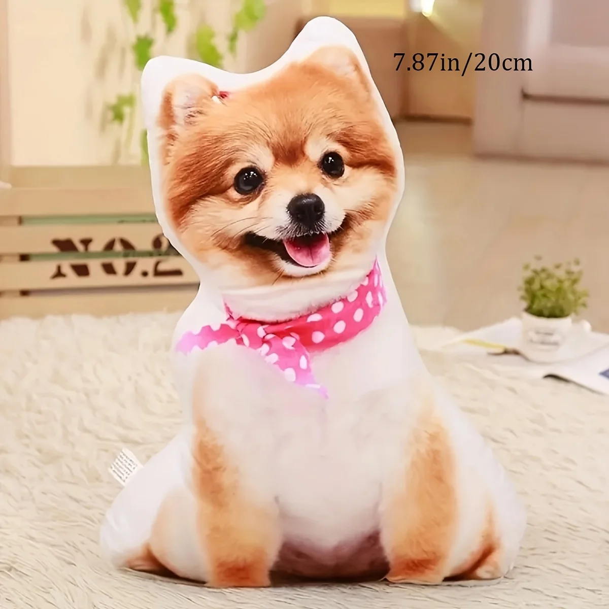 Ein anpassbares Haustierkissen mit personalisierten 3D-Katzen- und Hundeporträt-Plüschpuppen, doppelseitig bedruckten Kissen, geeignet für das Sofa