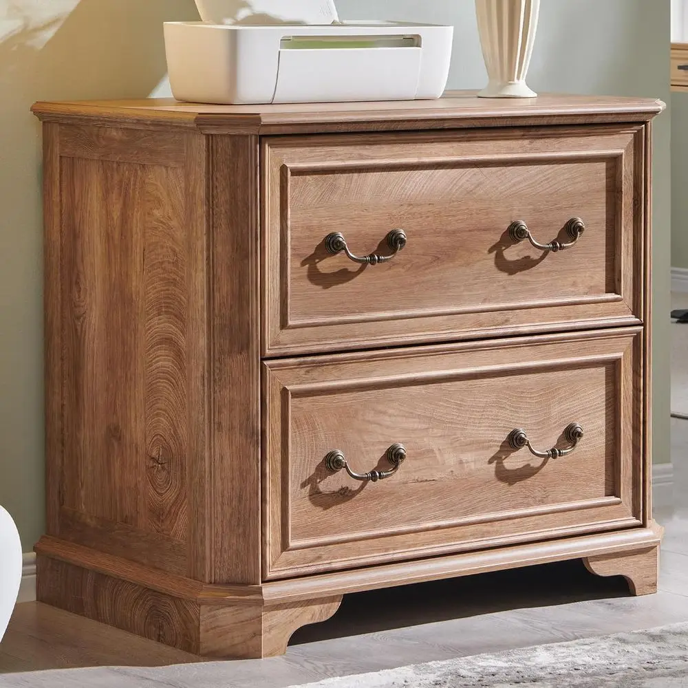 Large 2-Drawer Wood…