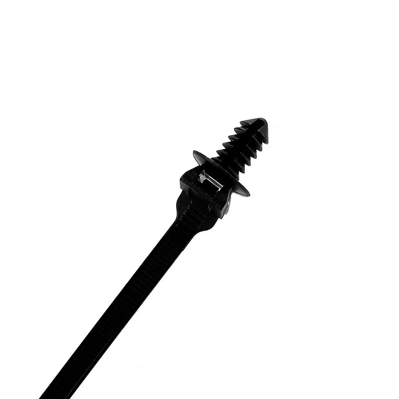 100PCS Push Mount Zip Ties, Nylon Car Mount Wire Ties Snap in Cable Zip Ties,  Cable Ties Automotive Zip Ties Fastener Wire