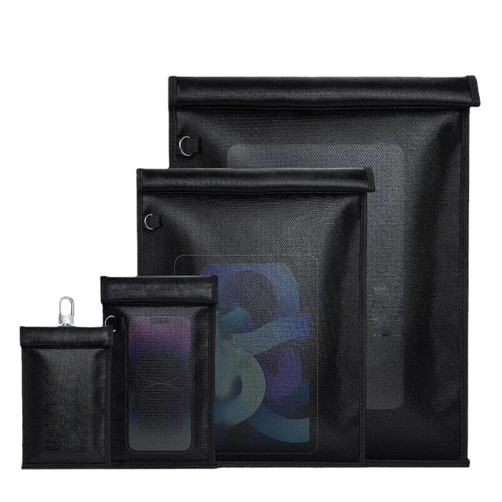 Car Key Signal Shielding Bag Waterproof Fireproof For Phone Key Anti Credit Card Demagnetization Bag Accessories