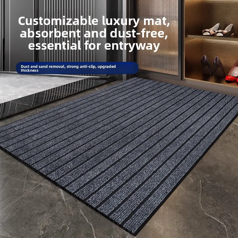 

Противоскользящий коврик для входной двери, кухонный коврик для двери, домашний дверной коврик, простой, легко чистится, длинный, прямоугольный, апей, высокая абсорбция