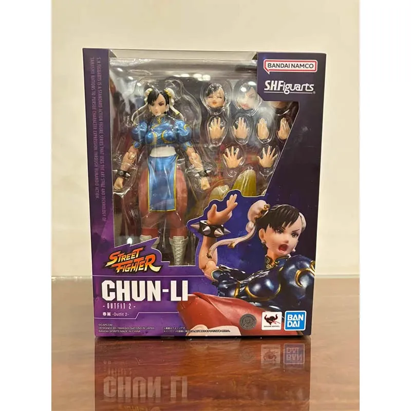 Bandai Original Genuine Street Fighter S.H.Figuarts Chun-Li Street Fighter Costume 2 Anime Figure Finished Model Christmas Gifts view 2