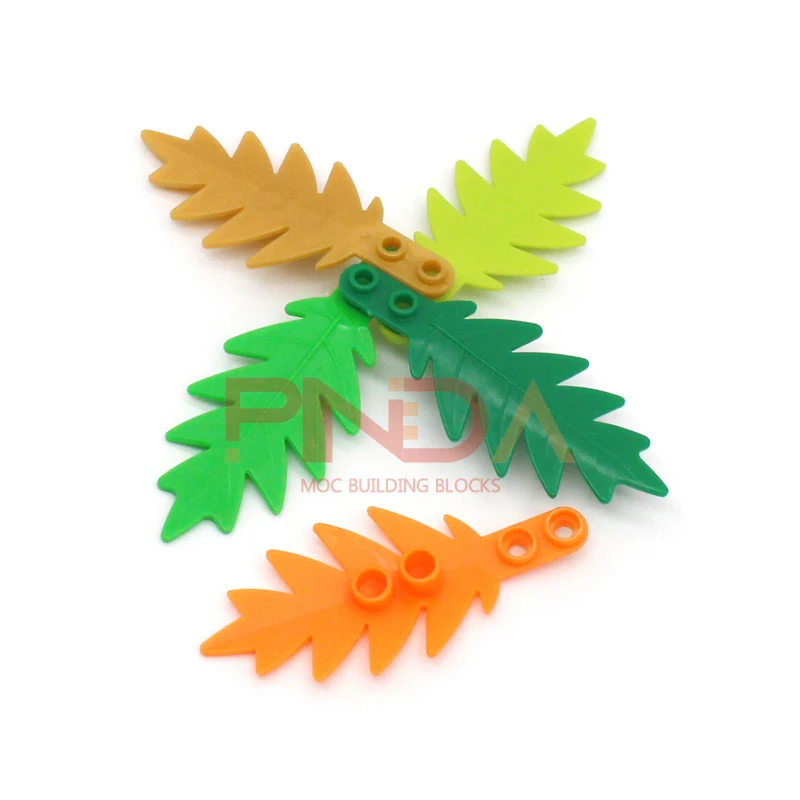 20pcs Moc Garden DIY 6148 Plant Tree Palm Leaf Small 8x3 Enlighten Building Blocks Bricks Compatible with Assembles Particles