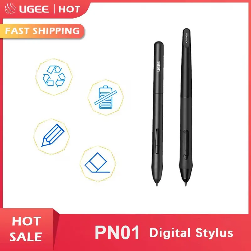 Ugee/Xp-pen Digital Graphics Tablet M708/M708 V2 Original Battry Free Stylus 8192 Level for Graphics Drawing tablet M708/M708 V2