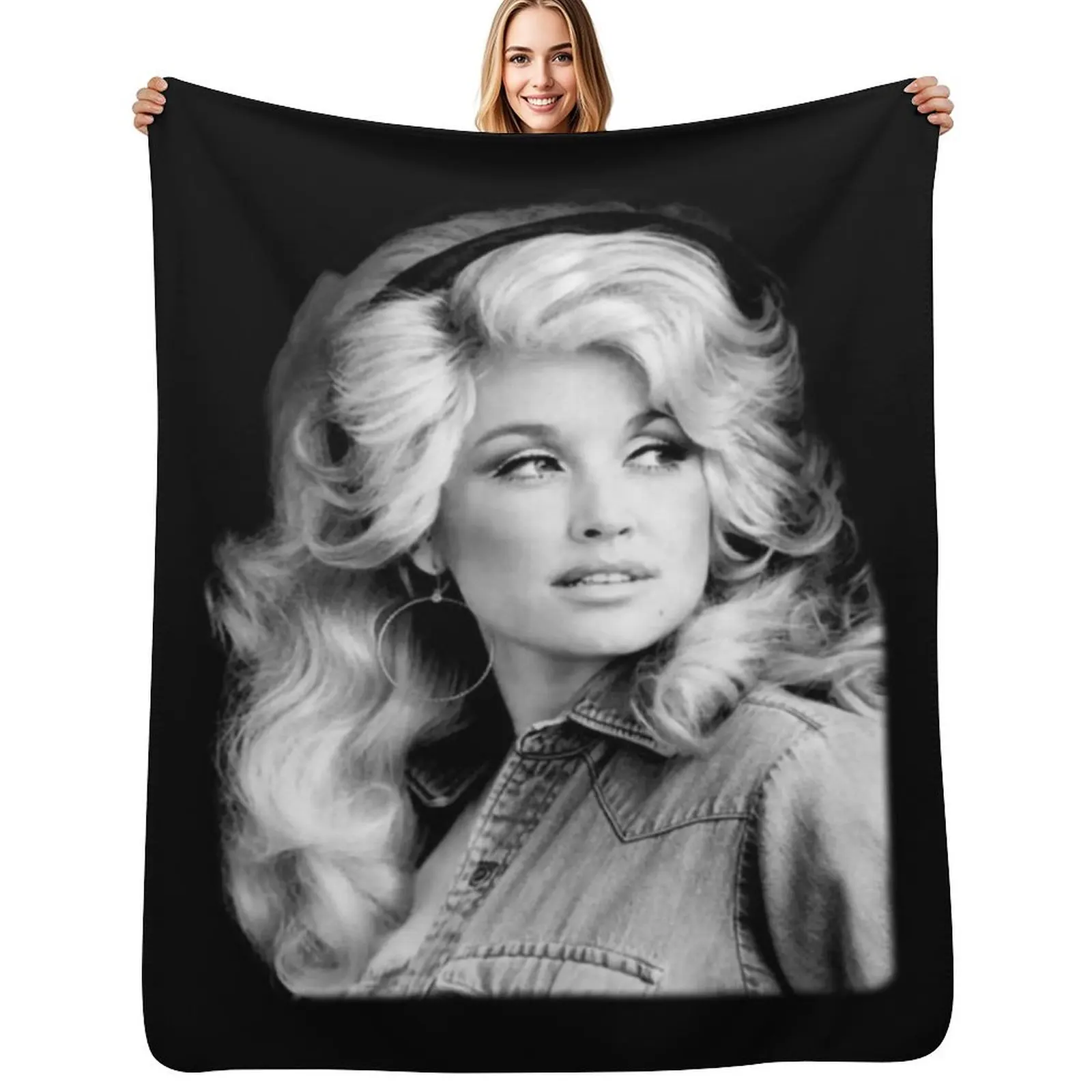 

Dolly_ Parton_ Vintage Throw Blanket Cozy Throw Blanket Birthday Gift for Him Her