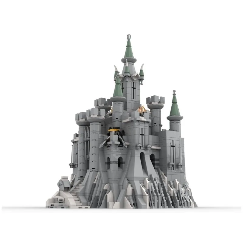 2115PCS MOC Antarctic Style Ice Snow Medieval Fantasy Castle Display Model Building Blocks DIY Assembly Gifts Adults Collection
