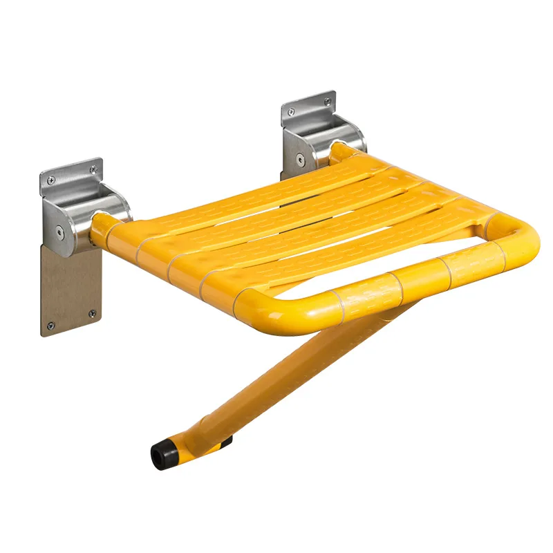 الحديث حمام من الفولاذ المقاوم للصدأ كرسي بلا ظهر قابل للطي عدم الانزلاق النايلون ABS دش كرسي مقعد المرحاض لكبار السن المعوقين دش دش