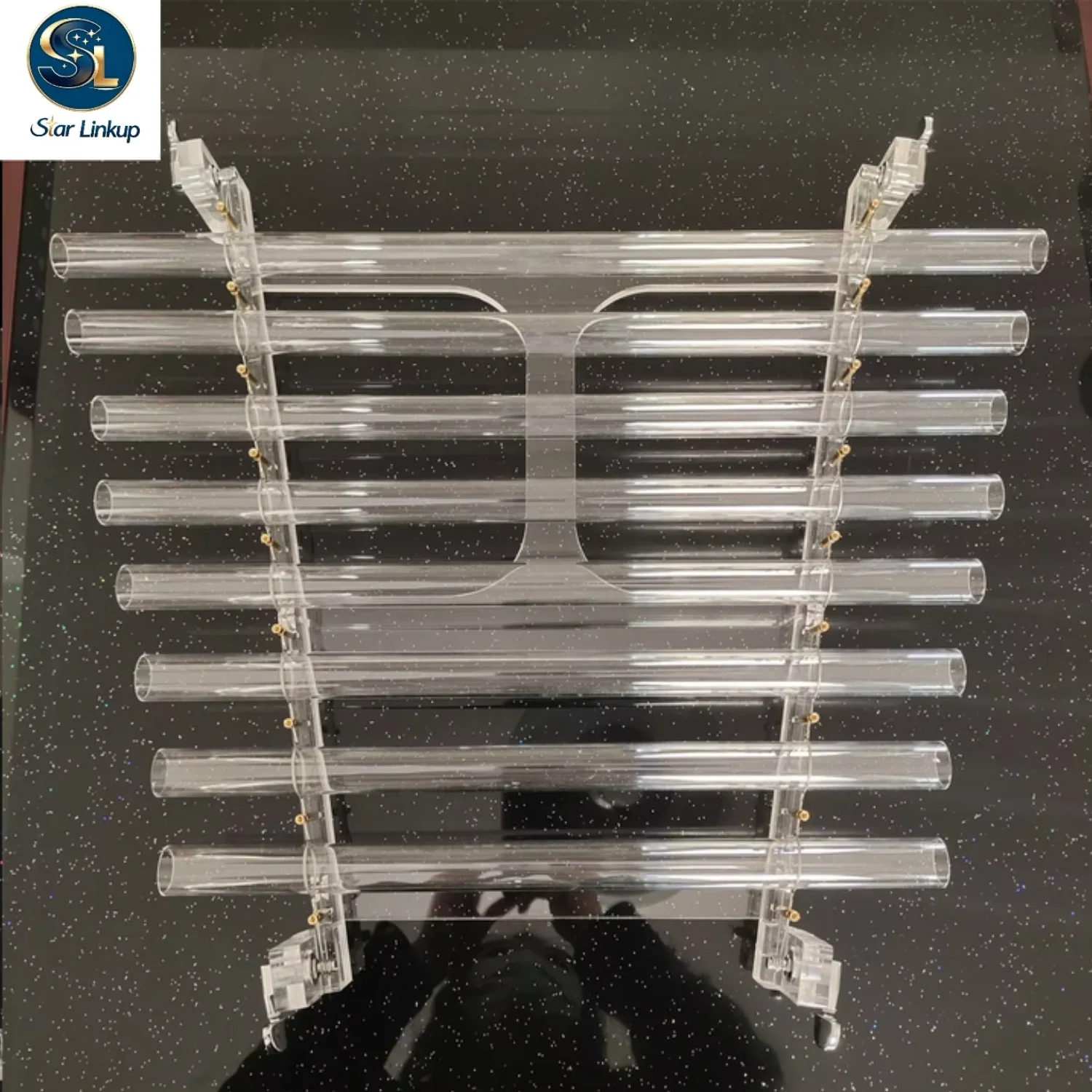 STAR LINKUP Clear Quartz Crystal Singing Harp 8 Tubes 432Hz Sound Healing Percussion Instrument for Yoga Meditation With Box Set