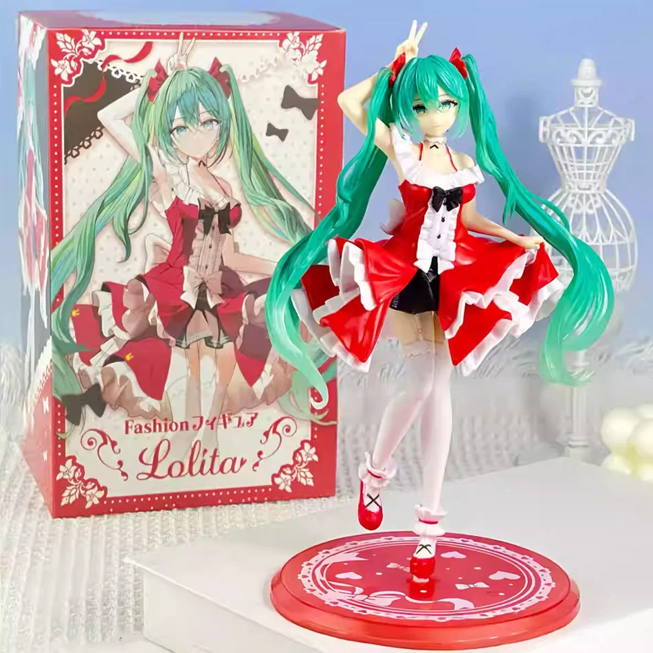 أنيمي جديد هاتسون ميكو الشكل شخصية صغيرة الحلي كاواي الوردي الأخضر هاتسون الجدول الديكور للمنزل الكبار لعبة طفل عيد ميلاد
