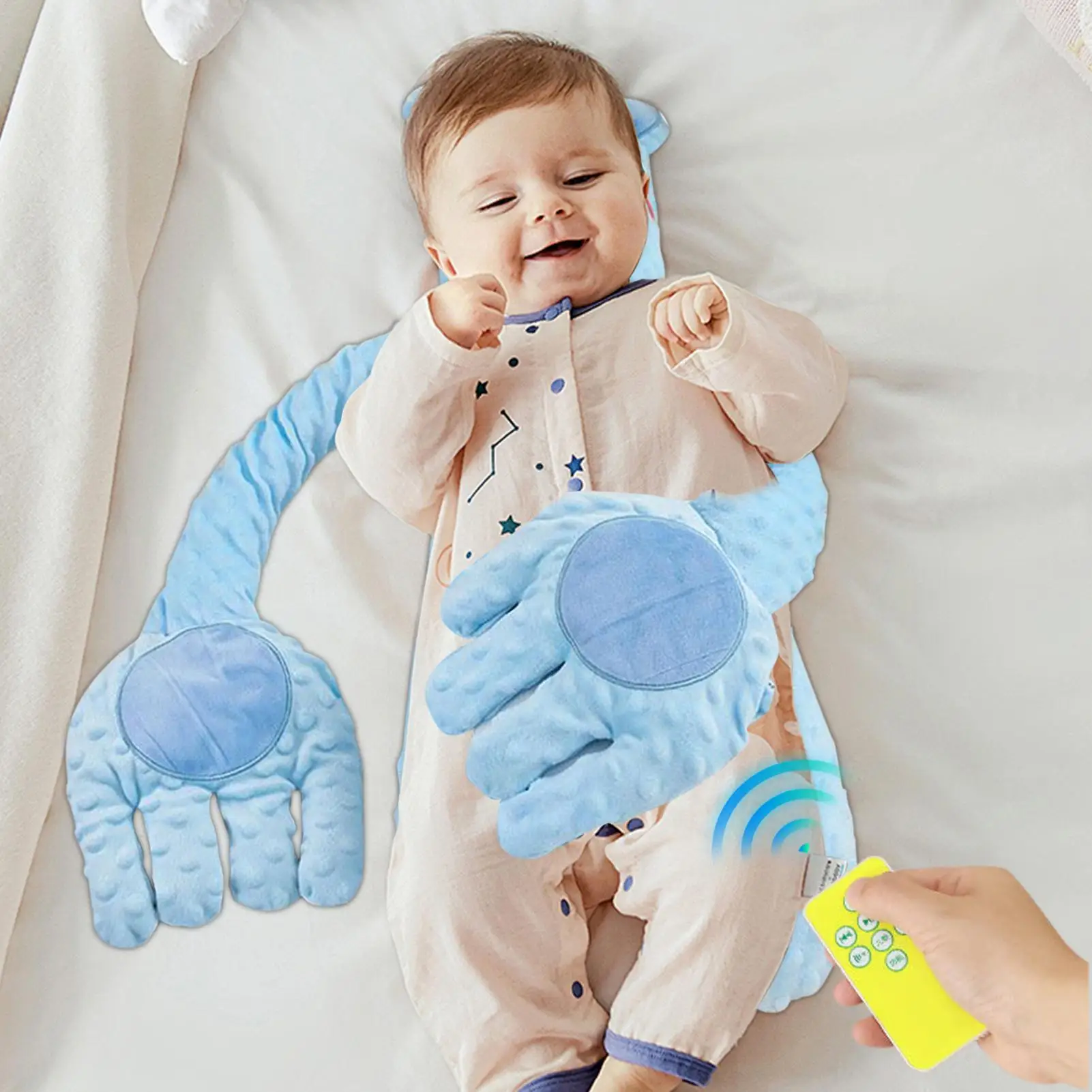 Baby Rustgevende Palm Kinderen Dutje Hulp Patter 3-Niveaus Schrikpreventie Baby Rustgevende Palm voor Wandelwagen Reizen Wieg Verpleging
