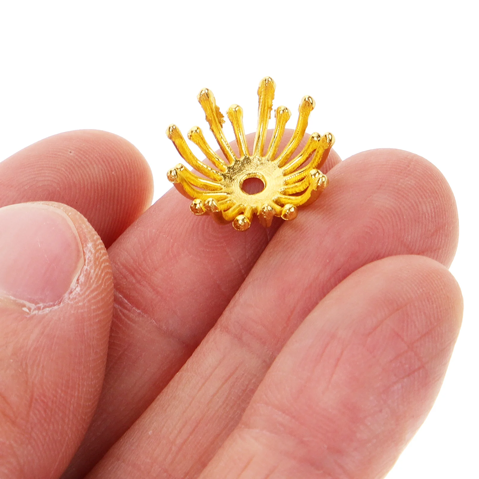 

100pcs Hairpin Accessory Flower Blanks Diy Jewelry Making Material Chic Flower Bud Design Light Compact Decor Metal Craft