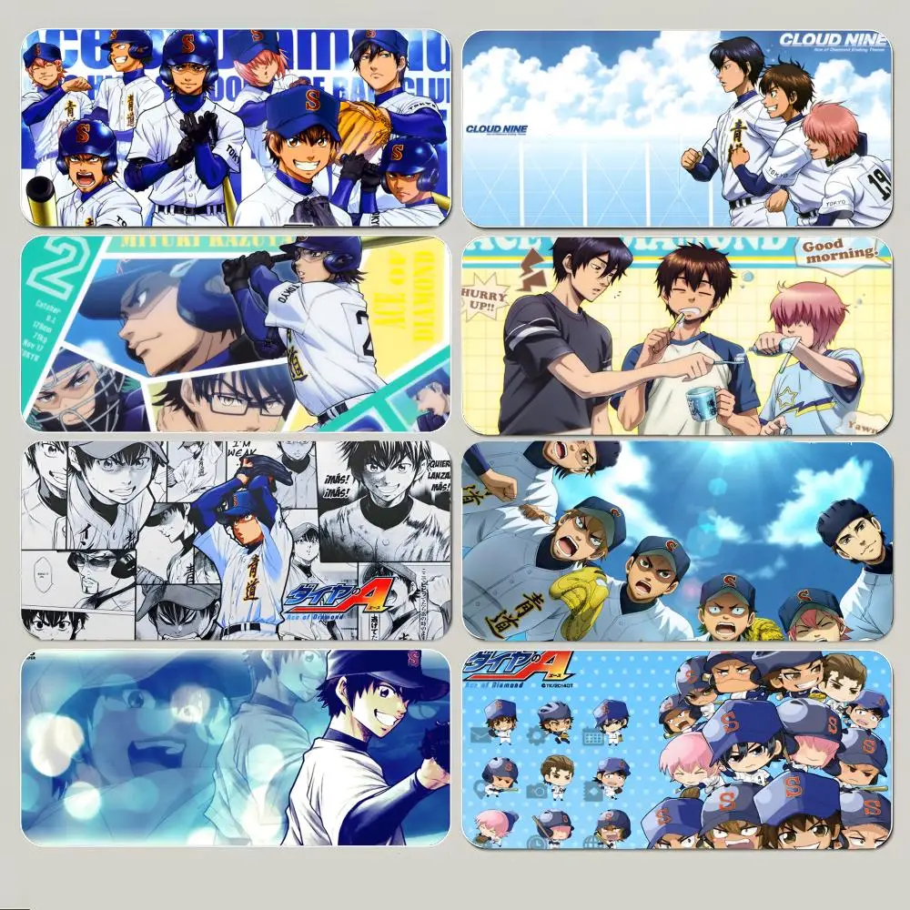 Energetic Sport Anime A-Ace of Diamond Mouse Pad Large Gaming Mousepad with Thick Stitched Edge Non-Slip Desk Mat