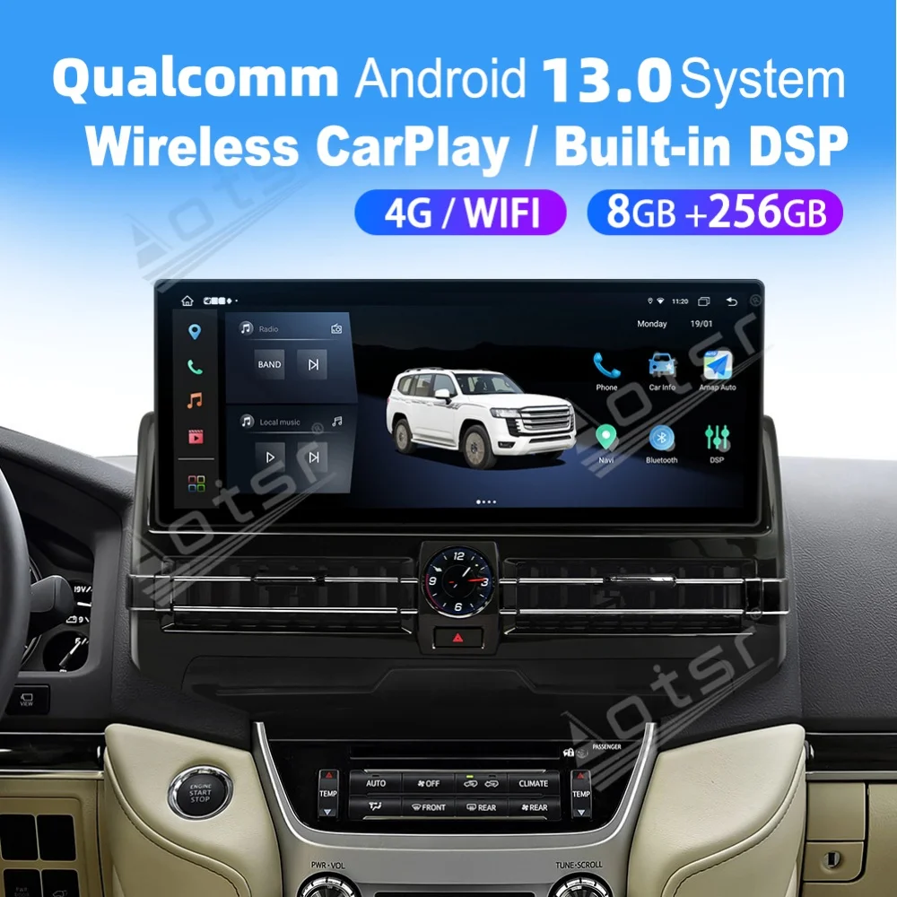 

15.6” Upgrade Android Auto Carplay For Toyota Land Cruiser 2007~2021 Car Multimedia Automotive Radio GPS Navigation Head Unit