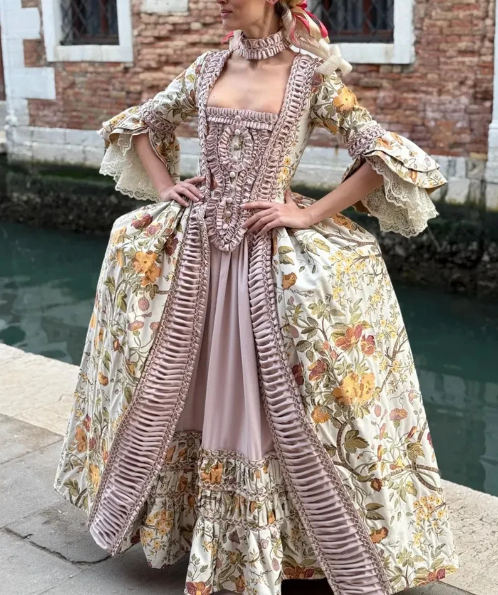 

1700s Robe A La Francaise Victorian Rococo Baroque Dress Historical French Royal Queen Marie Antoinette Ball Gown Duchess Dress
