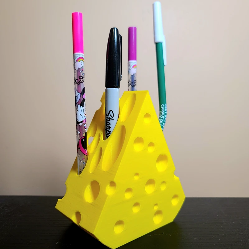 

Swiss cheese Office Desk Pen Holder Office Desk Organizer Office Decor pen Rack Gift Stationery teacher gift