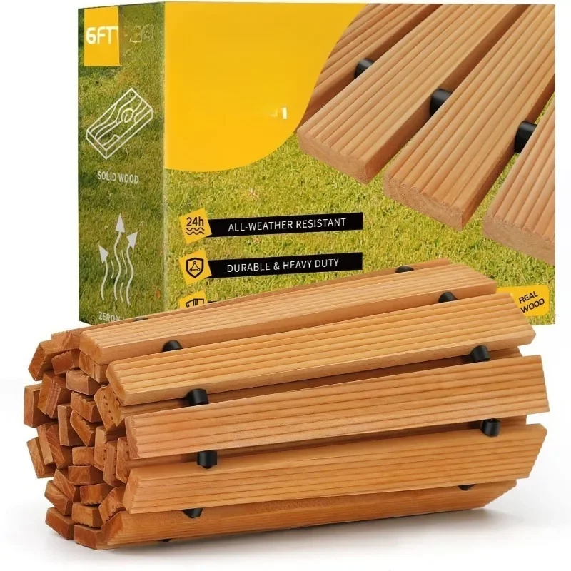 Garden Path Garden Floor, Party Walk, Solid Wood Garden Path Outdoor Floor