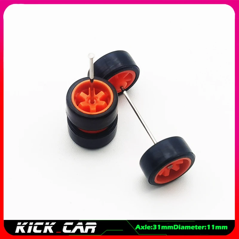 Set Di Ruote E Pneumatici In Gomma Scala 1:64 Per Personalizzazione Hot Wheels, Tomica