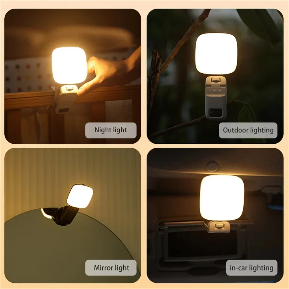 On-Camera Video Lights with Sturdy Clip for Laptop Smartphone Video Conference Zoom Pocket Fill Light Lamp for iPad Macbook