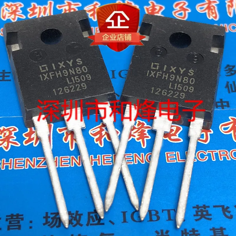 

5PCS-10PCS IXFH9N80 TO-247 800V 9A NEW AND ORIGINAL ON STOCK