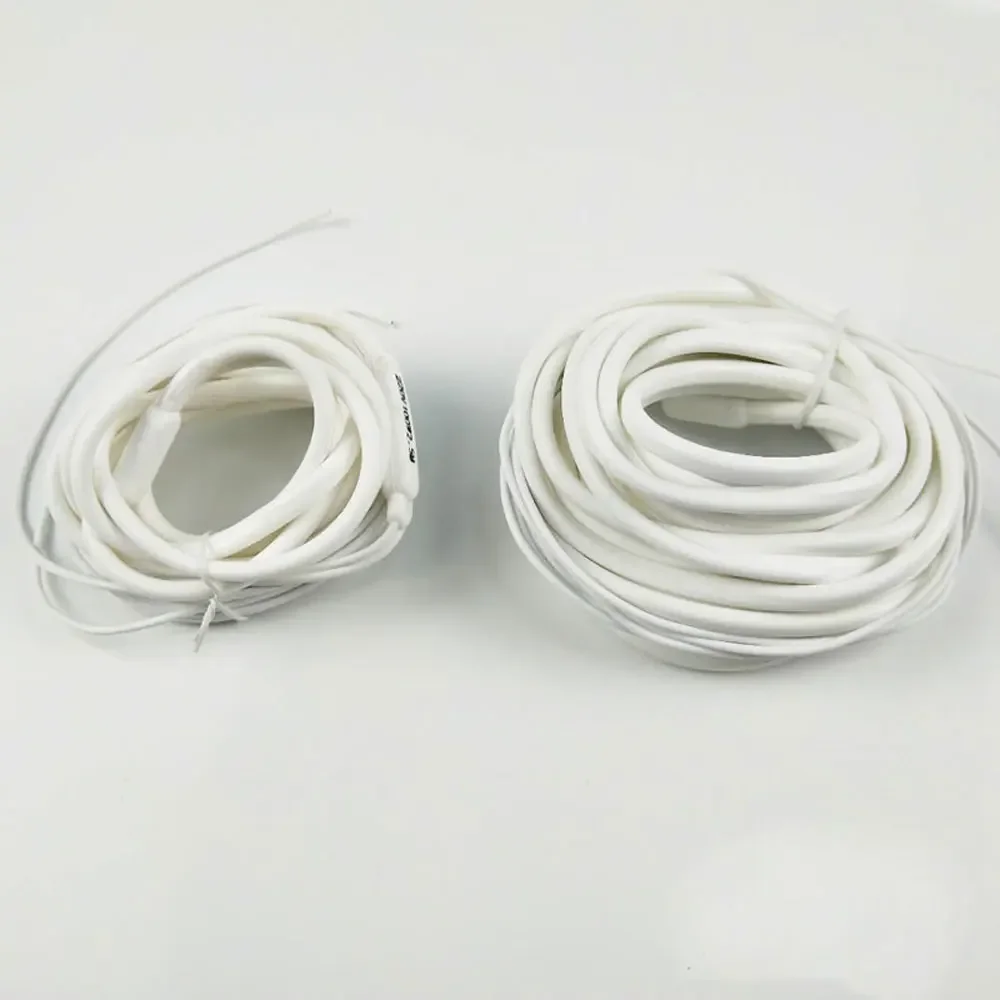 Imagem -03 - Metros 40w por Metro Fio Isolado de Borracha de Silicone Impermeável Branco do Calefator para o Dreno-tubo 220v 15