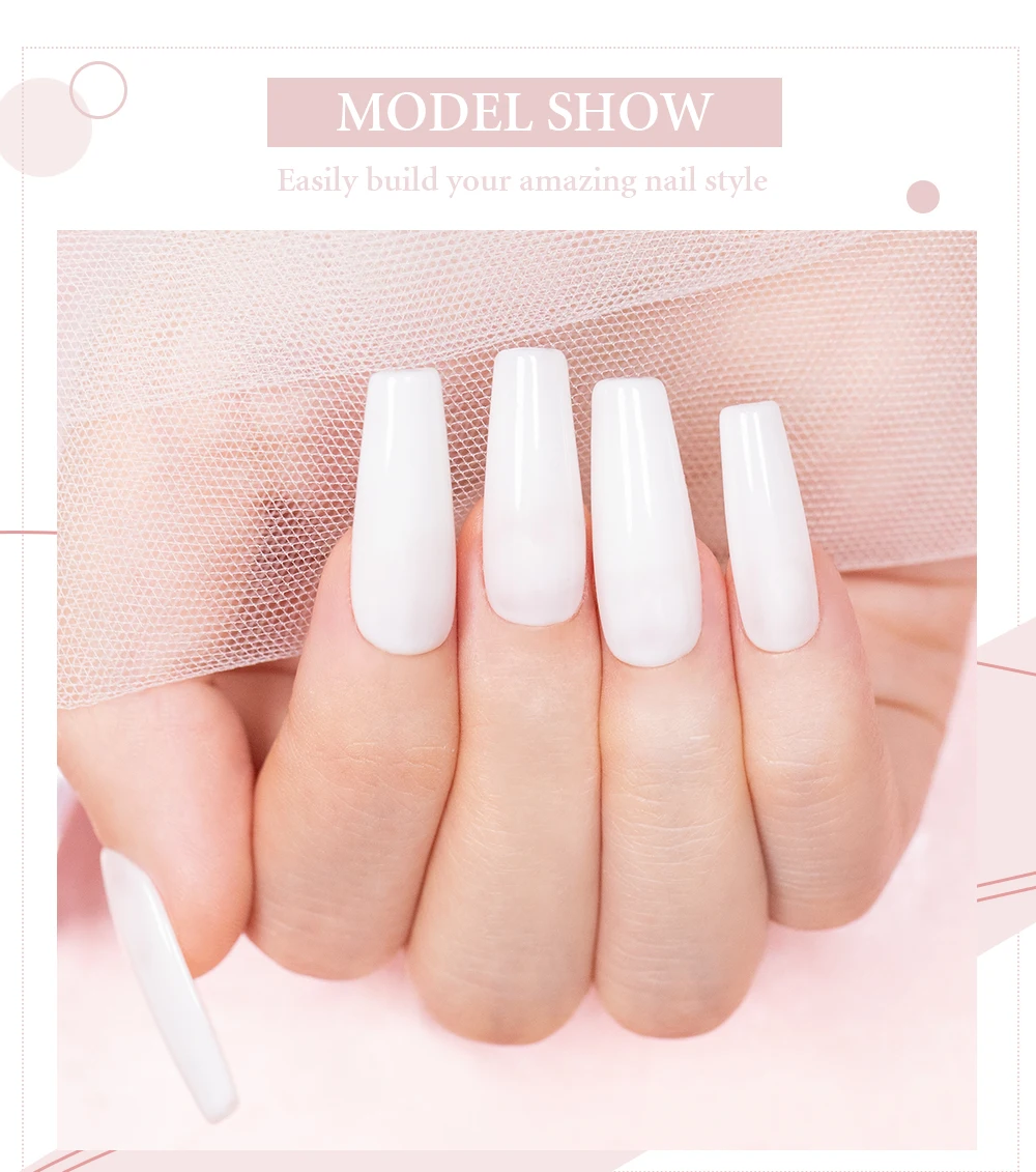 AWStorG Hema Free Poly Nail Gel 30ML Acryl Gel Fingerverlängerung Transparente Nail Art Extension Quick Building Soak Off UV – Detail 6