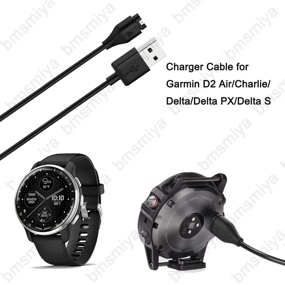 1 peça cabo carregador usb magnético para garmin d2 ar/charlie adaptador de cabo de carregamento para d2 delta/delta px/delta s fio de carga 1m