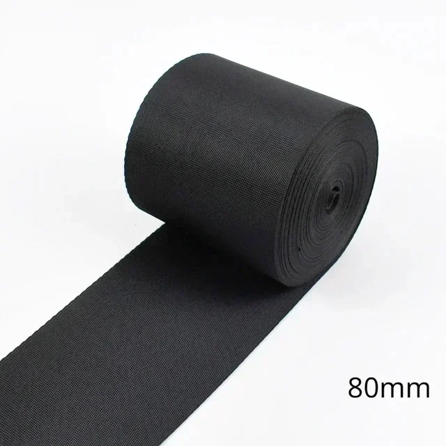 5M 10-100mm Schwarz Nylon Gurtband Rucksack Gurt Haustier Kragen Sicherheitsgurt Band Band DIY Tasche Kleidung Nähen Zubehör