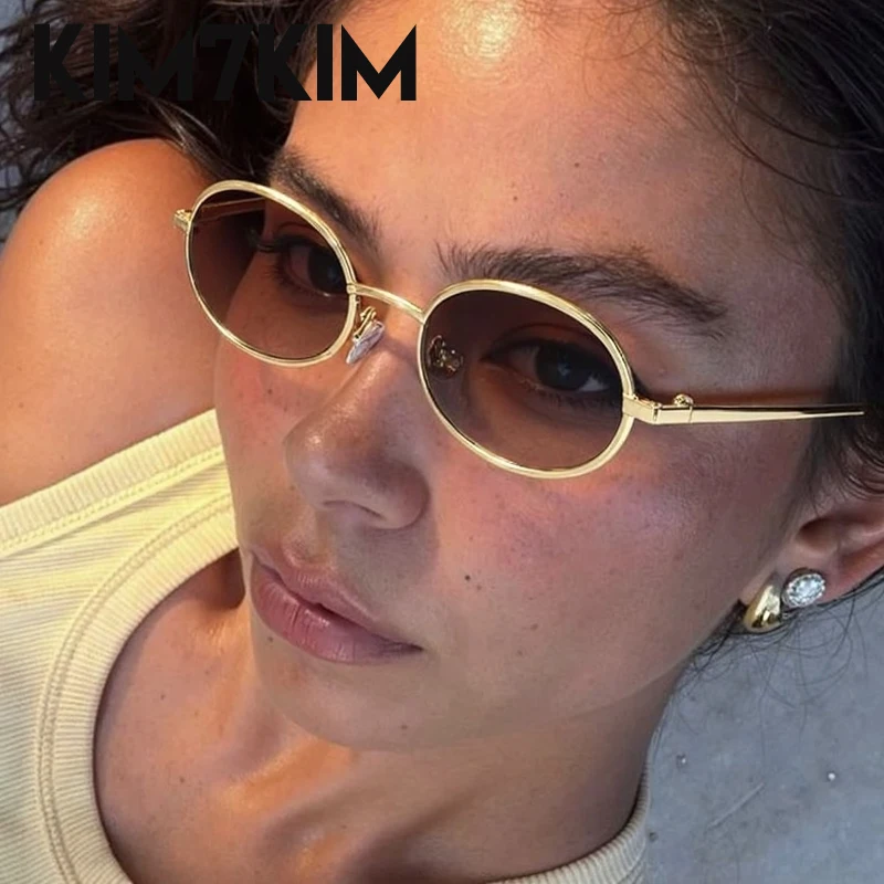 إطار صغير البيضاوي فاسق النظارات الشمسية النساء 2025 العلامة التجارية الفاخرة تغيير لون نظارات شمسية خمر UV400 نظارات فوتوكروميك ظلال