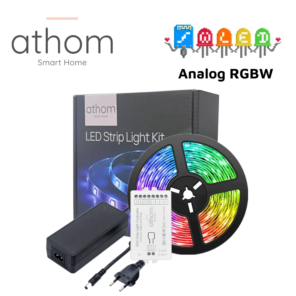 

Athom WLED Starter Kit Analog 24V RGBW 5M 60 led/m Strip Light