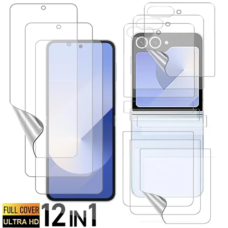 

Hydrogel Film For Samsung Galaxy Z Flip 6 5 ZFlip5 Screen Protector Front Back Protective Film Hinge Protective Scratch Films