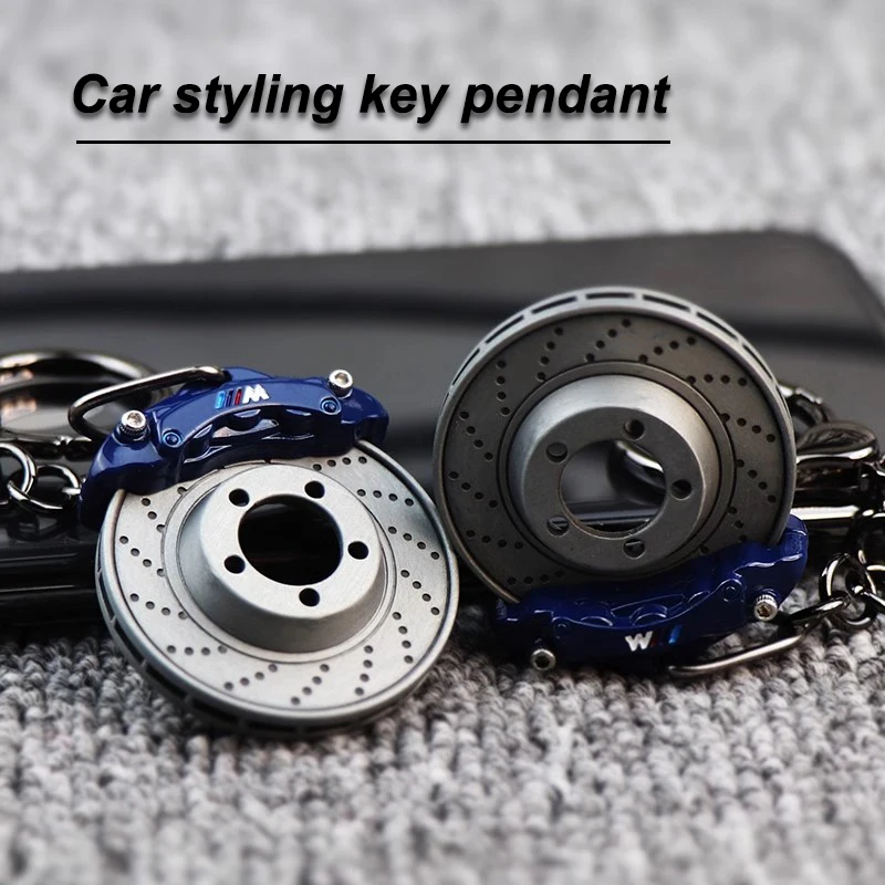 Turbo Hub Brake Disc Car Keychains Pendant Key Ring For BMW F12 F13 G11 G12 G08 E89 E86 F26 F16 F40 G30 F10 F20 F46 G14 G07 X1