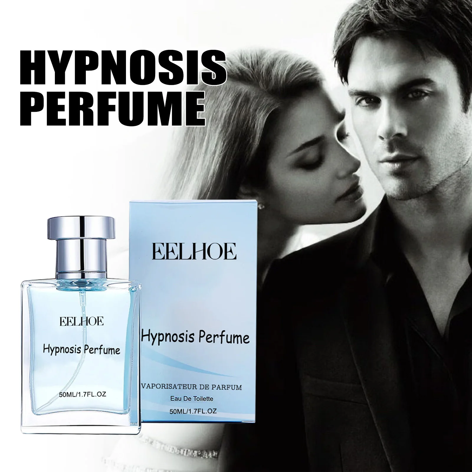 EELHOE Parfum męskie perfumy przyciągające kobiety praca randki świeże perfumy feromonowy długi zapach przenośne perfumy z ekstraktem z pomarańczy 50ml