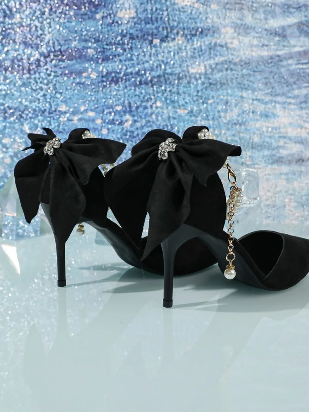 Women's Pumps Thin Heel Wedding Shoes 2026 Red Butterfly Shallow High Heels Buckle Strap Sandals Elegant Pointed Toe Women Shoes