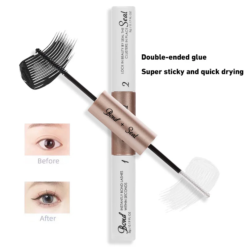 Ciglia finte Kit estensione ciglia fai da te 200 pezzi Ciglia individuali Cluster D Curl 8-16mm Mix Cluster ciglia con pinzette per ciglia