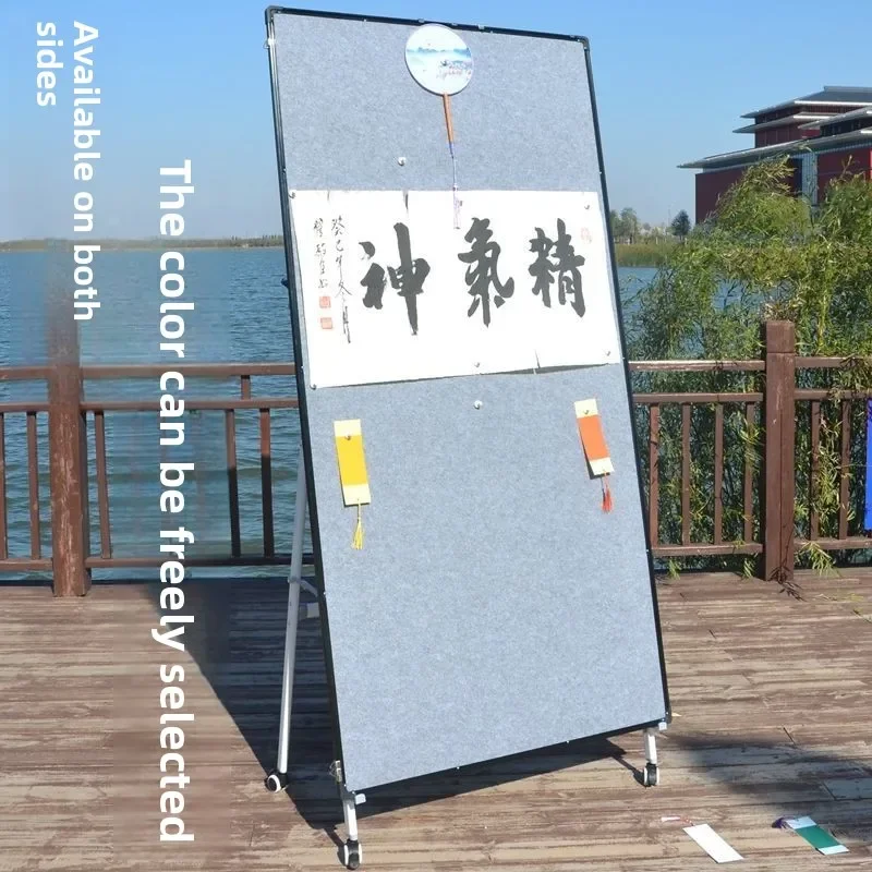 Magnetic Felt Drawing Board Movable Chinese Painting Calligraphy Magnetic Attraction Hanging Work Display