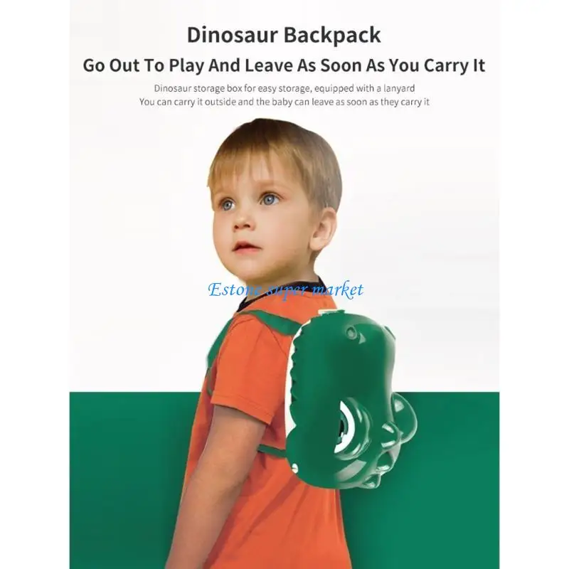 Mochila con figuras dinosaurios 090B, mochila dinosaurio aspecto realista para regalo fiesta, juguete educativo para