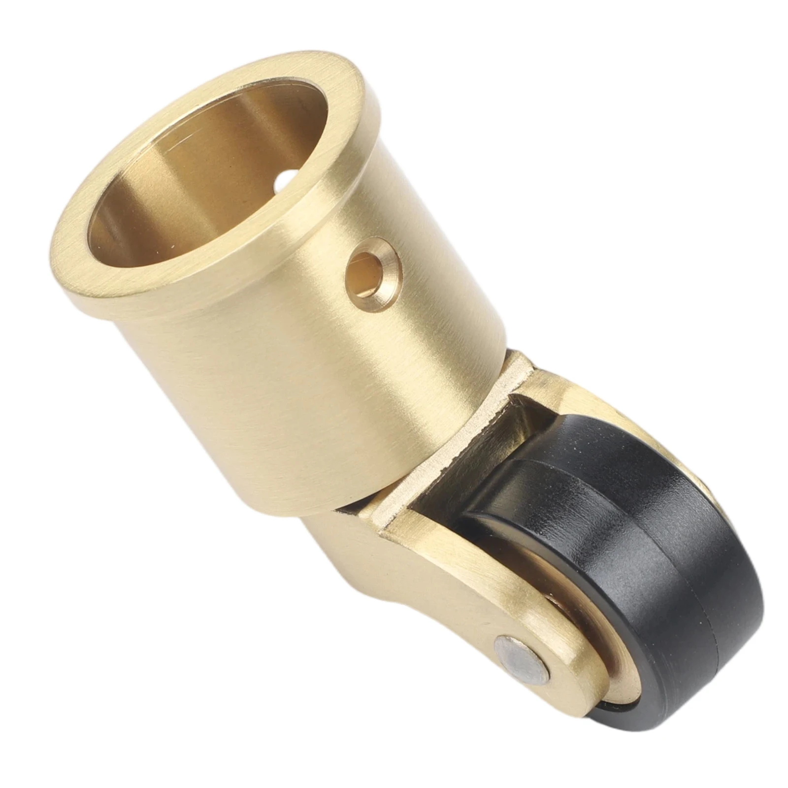 Set of 4 Brass 360 Degree Rotating Casters with Silent Bearings Heavy Duty Wheels for Furniture and Sofa Mobility