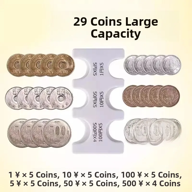 محفظة عملات معدنية جديدة سميكة وكبيرة السعة للسفر، صندوق عملات معدنية مضاد للضياع، محفظة عملات معدنية إبداعية للسياحة